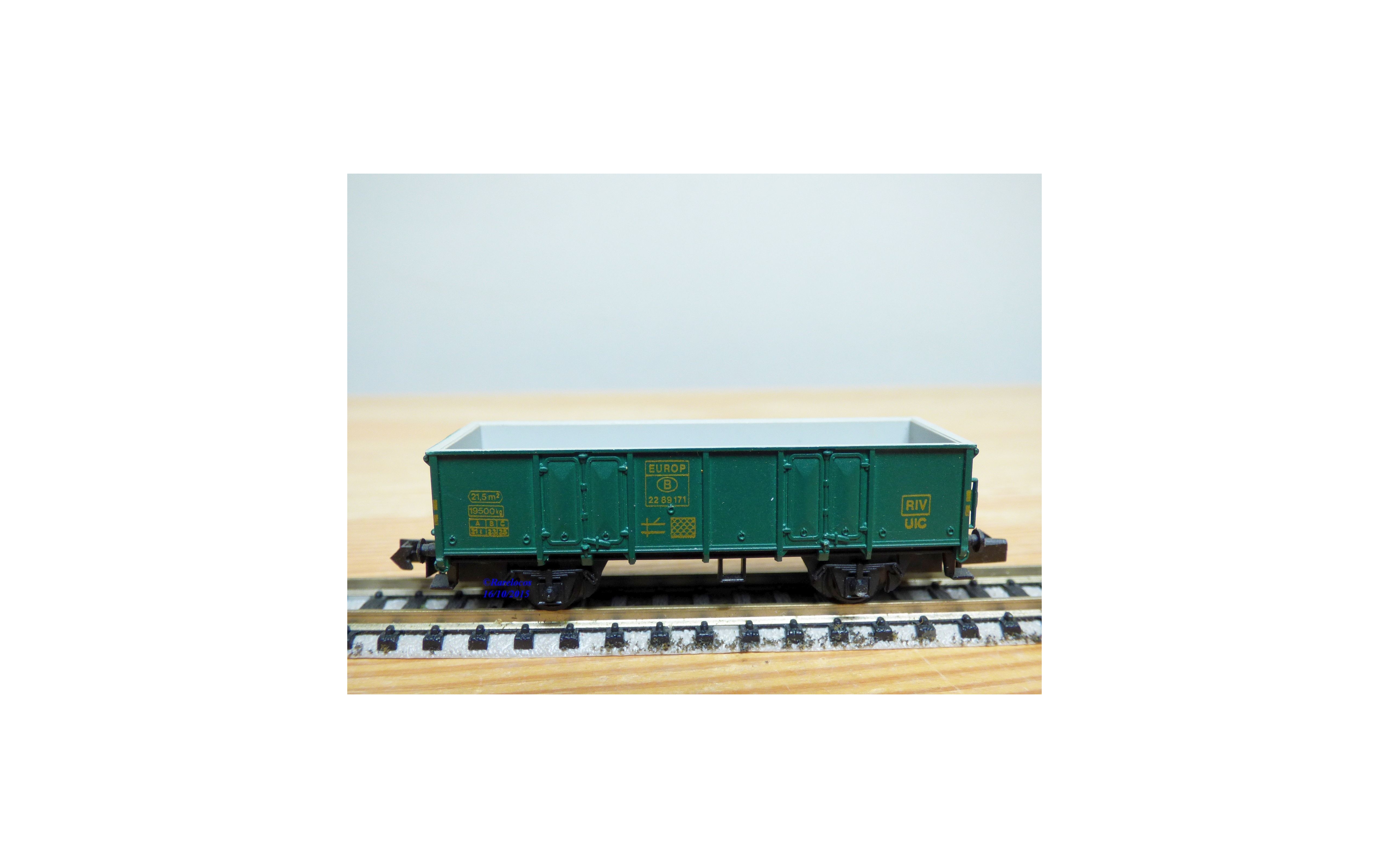 ARNOLD Rapido 0438, wagon tombereau SNCB BO (Ref: #0438)