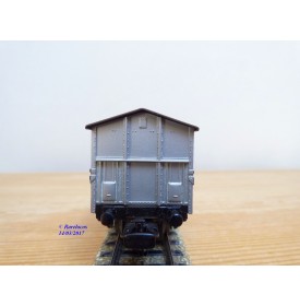 Märklin   4550, wagon couvert  gris   FS    BO