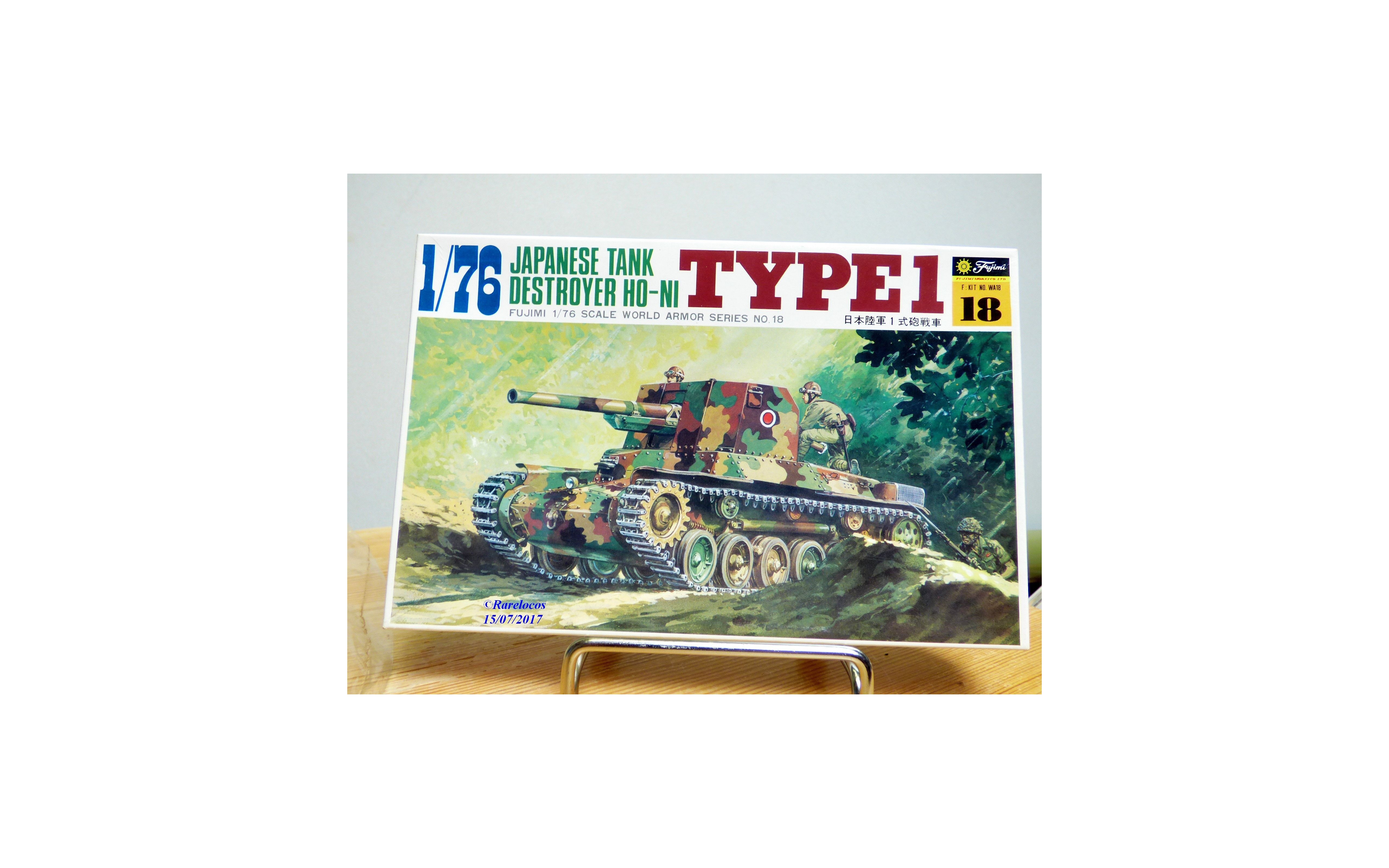 FUJIMI WA18 Char chasseur de char japonais type 1 HO NI Neuf BO 1 76 Ref WA18