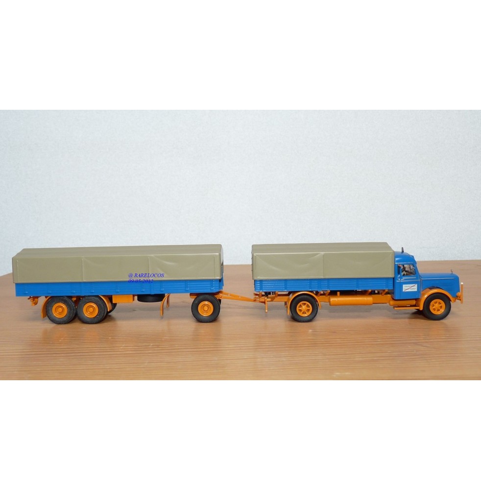 CAMION MAN F8 CANVAS TRUCK Vert et Rouge MINICHAMPS 1:43 of referen