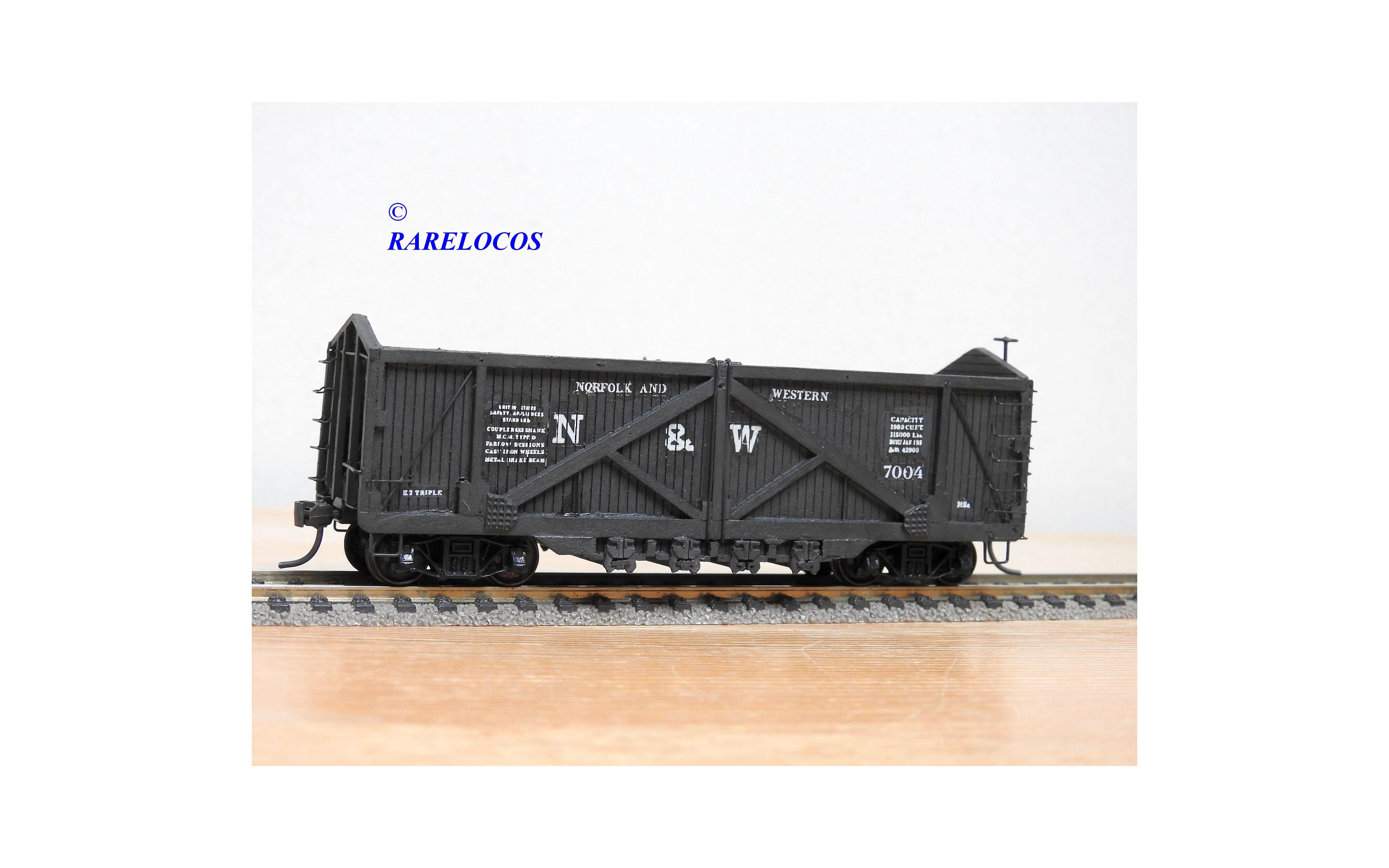 NORTHEASTERN SCALE MODELS HH- 1, wagon trémie en bois ( wooden hopper ...