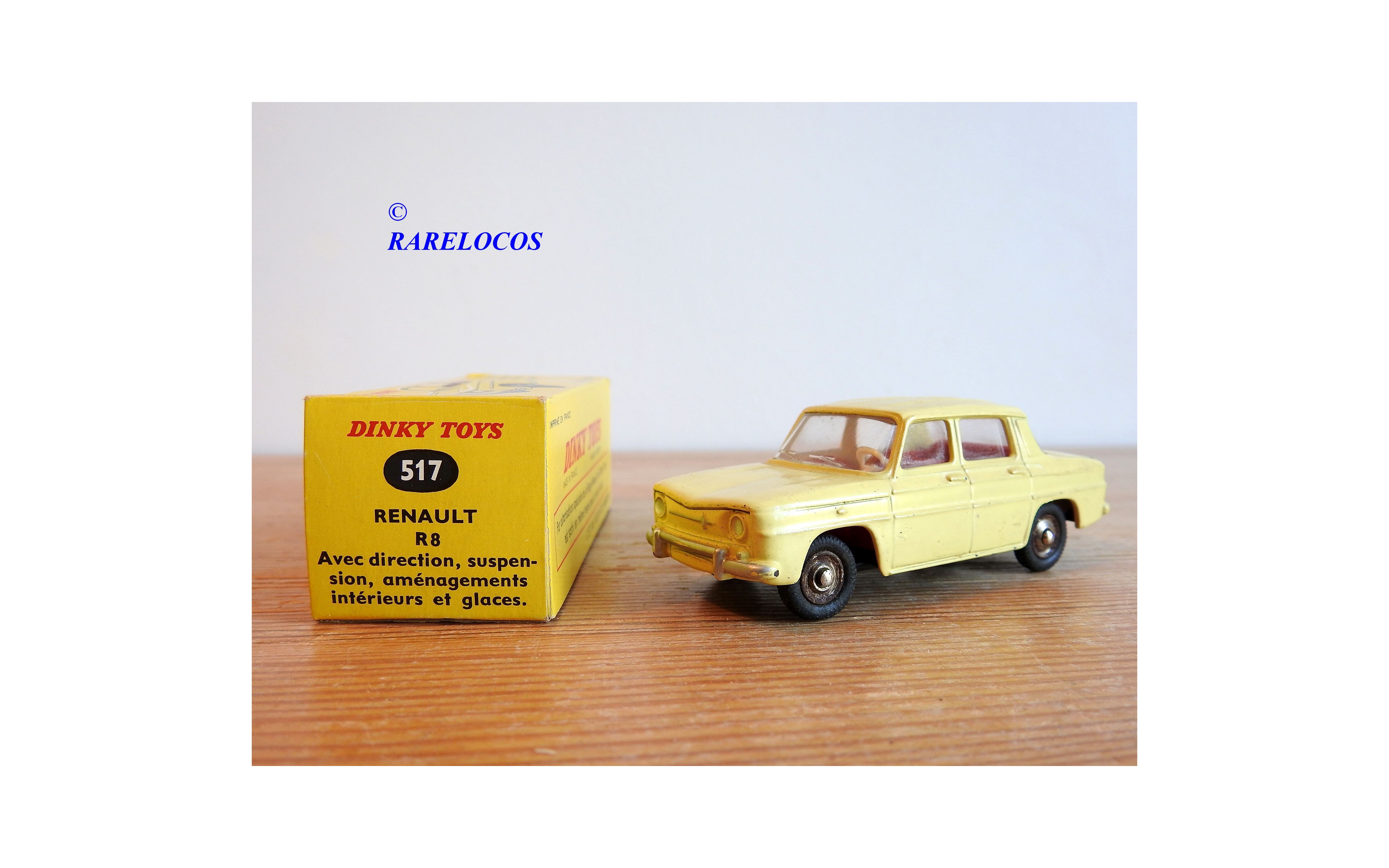 Dinky Toys 517, RENAULT 8 Jaune BO