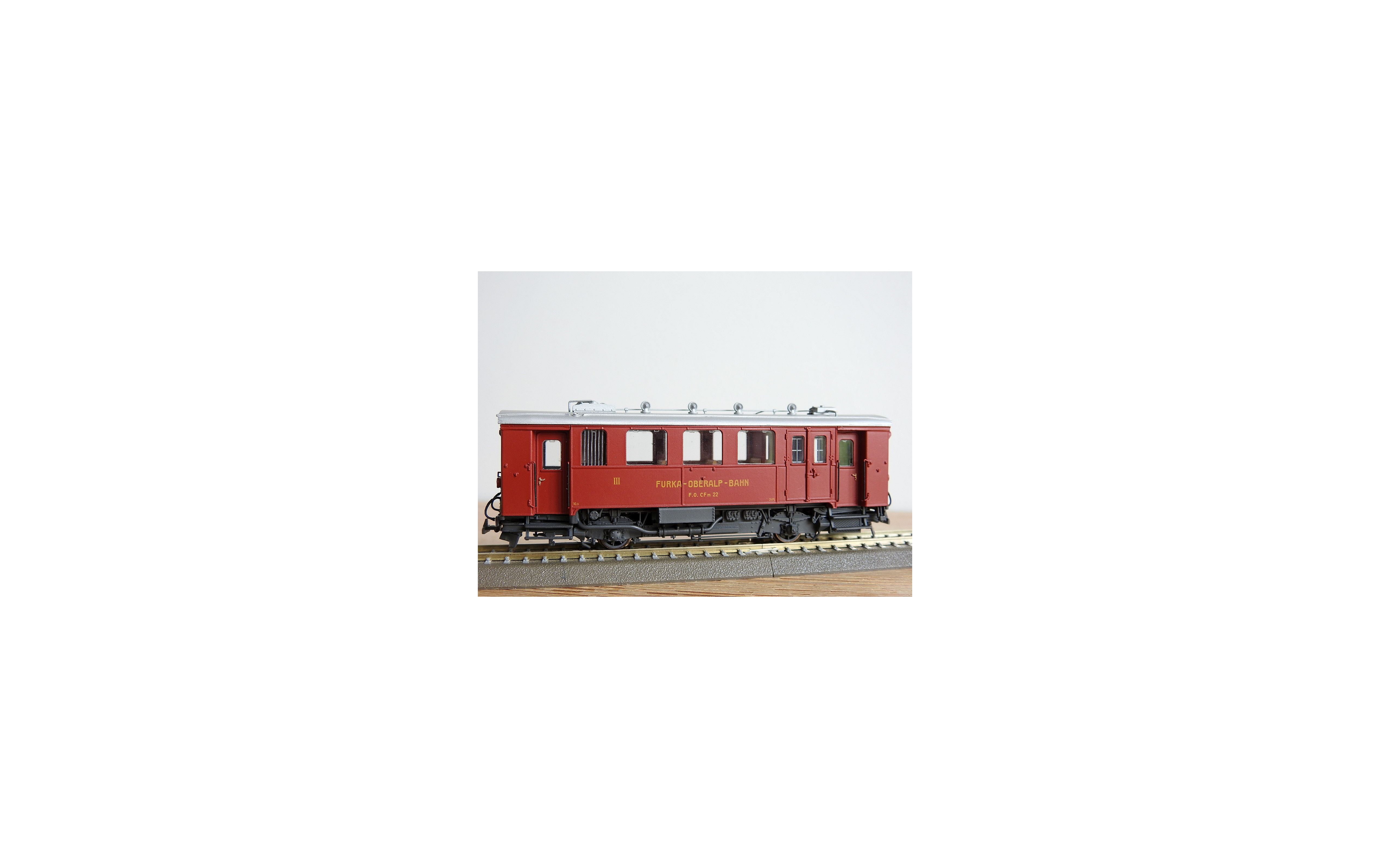 Bemo Metal Collection 1297 212, Autorail Type CFmh 2/2 FO Furka Oberalp ...